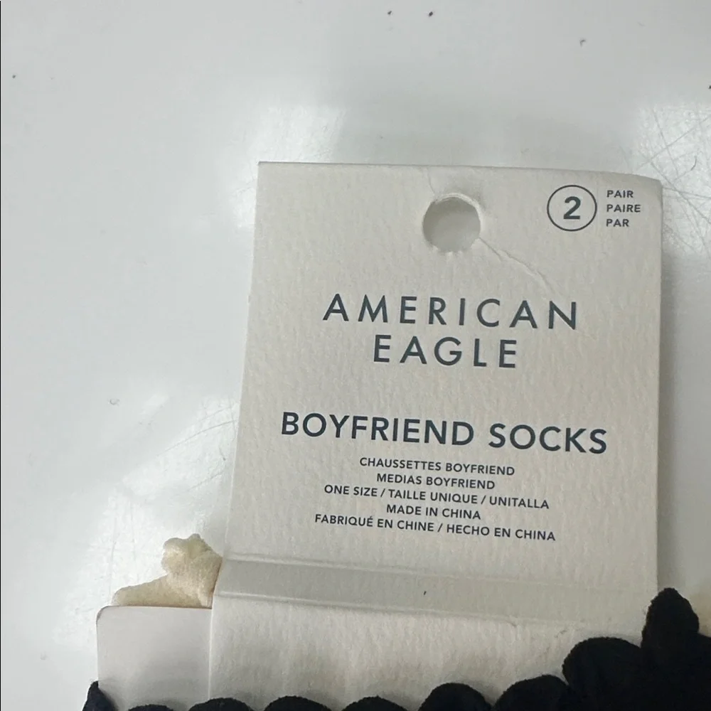 NWT American Eagle Women’s Sheer Boyfriend Socks 2-Pack